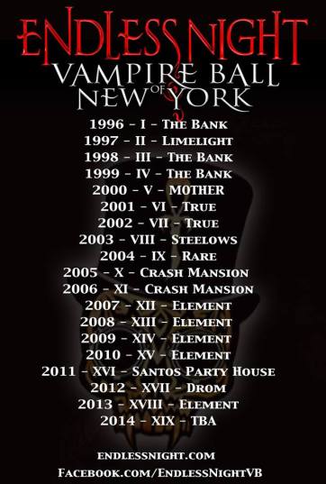 Endless Night New York Vampire Ball 1996-2014